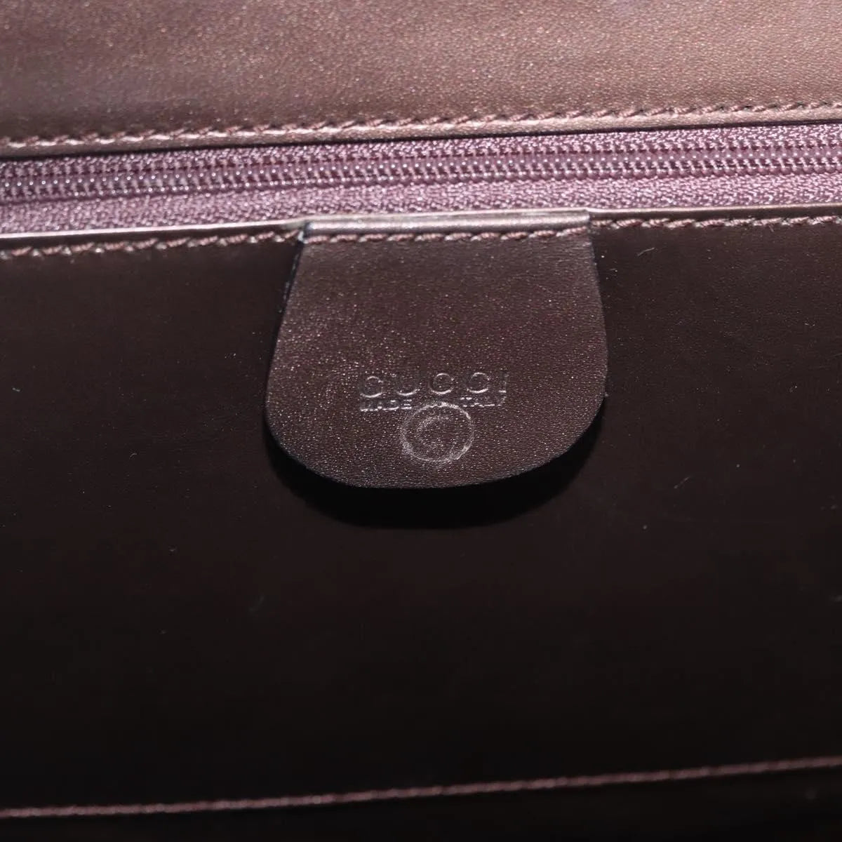 Gucci Vintage Leather Brown Leather Shoulder Bag Bag (Pre-Owned)