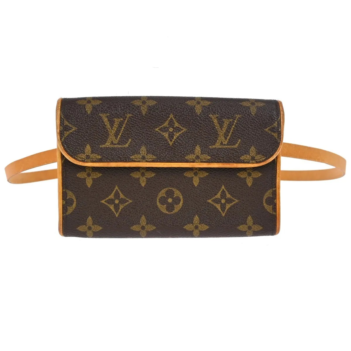 Louis Vuitton Florentine Waist Monogram Canvas Brown Canvas Clutche & Pouche Bag (Pre-Owned)