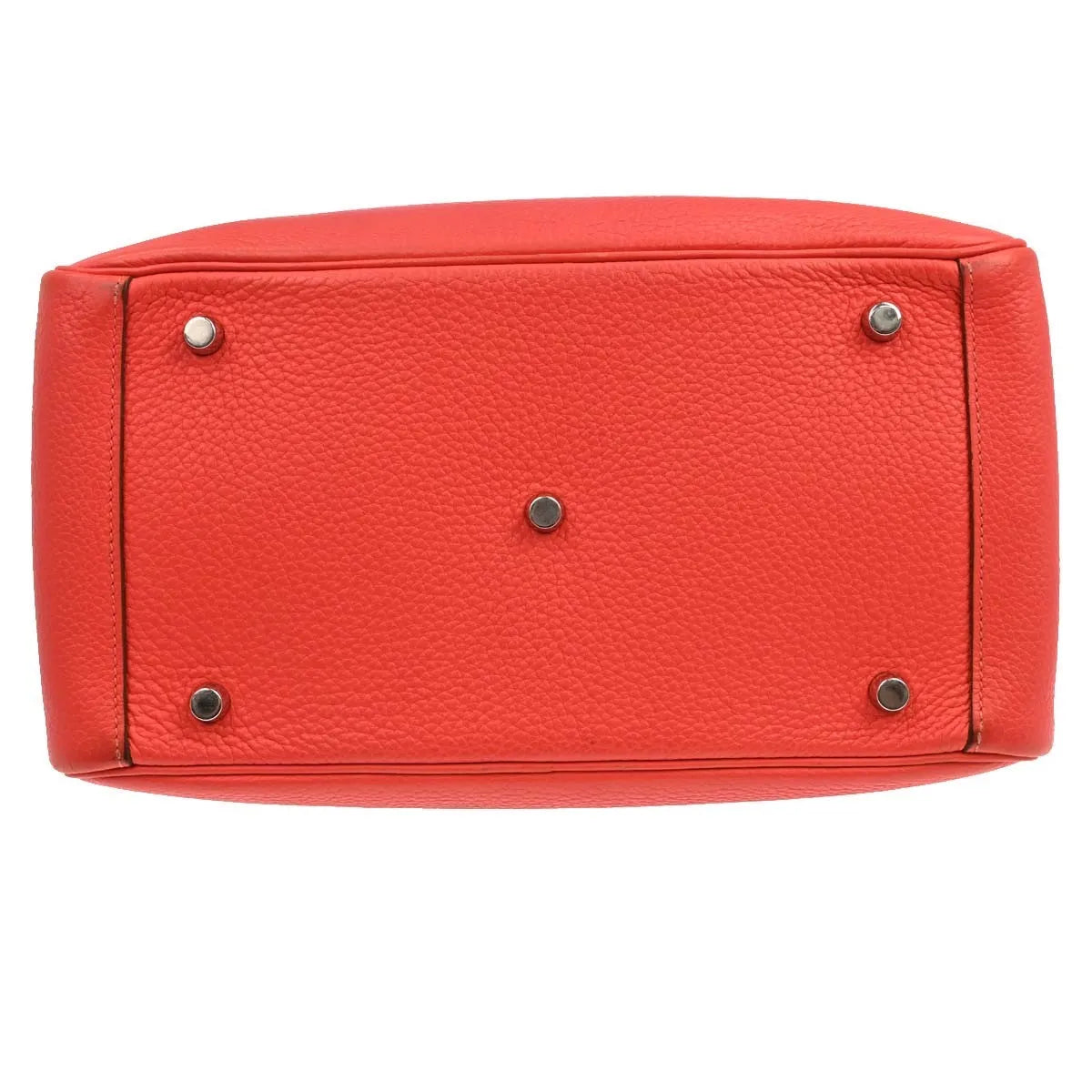 Hermes Lindy Clemence Red Leather Shoulder Bag Bag (Pre-Owned)