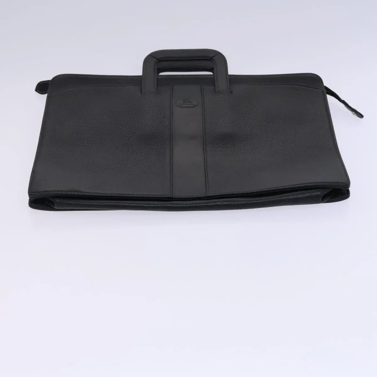 Burberry Vintage Leather Black Leather Briefcase Bag (Pre-Owned)