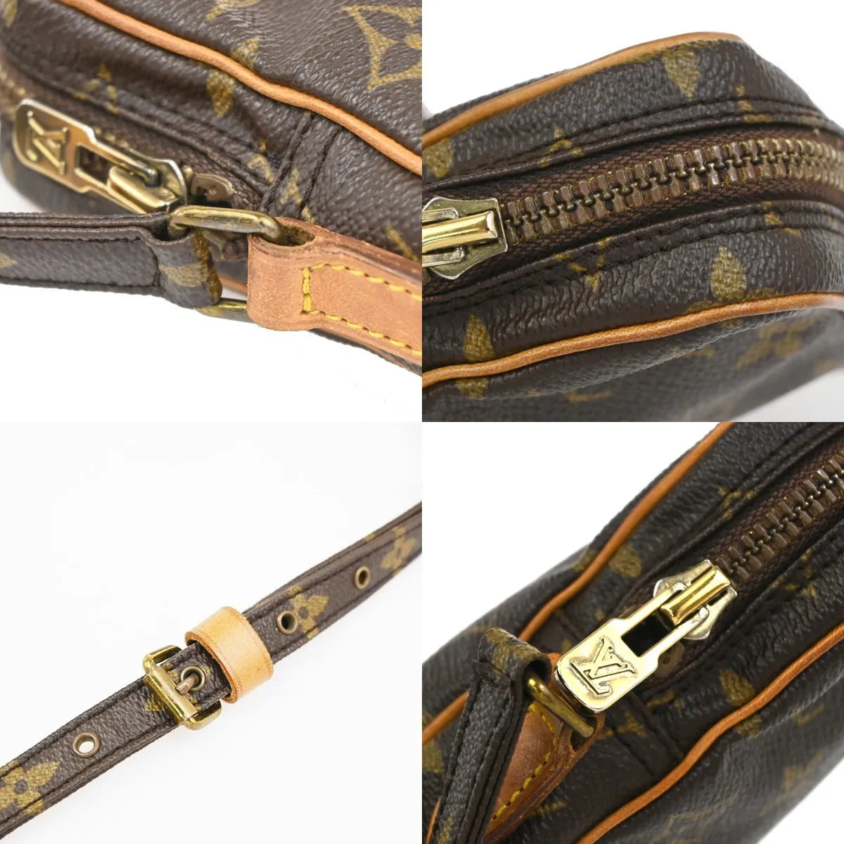 Louis Vuitton Danube Monogram Brown Canvas Shoulder Bag Bag (Pre-Owned)