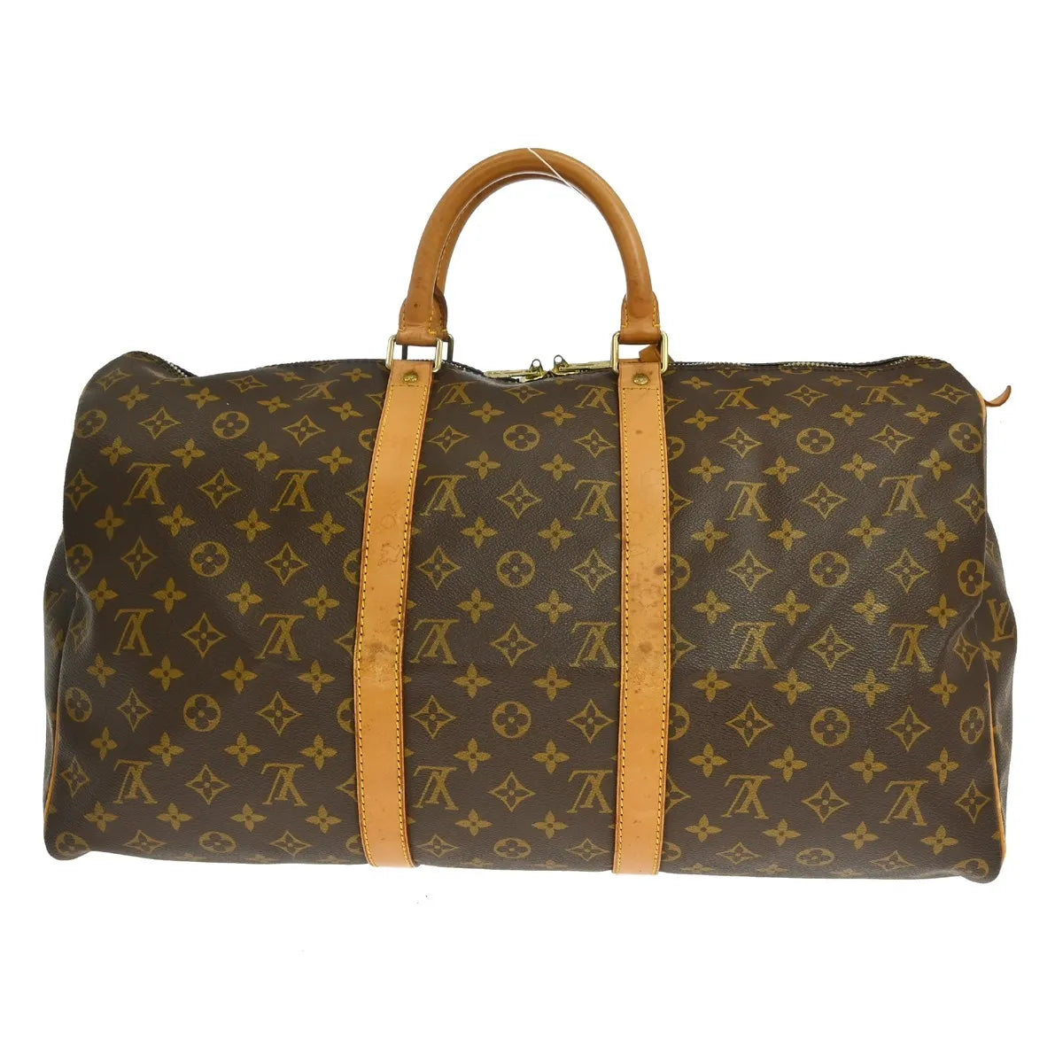 Louis Vuitton Keepall Monogram Canvas Brown Canvas Travel Bag Bag (Pre-Owned)