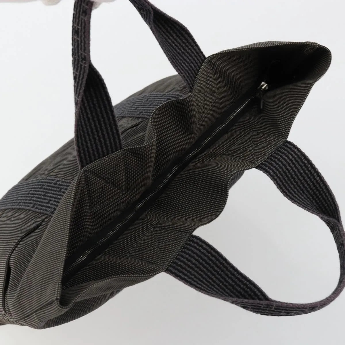 Hermes Fourre-Tout Herline Fourre-Tout Herline Gray Canvas Tote Bag Bag (Pre-Owned)