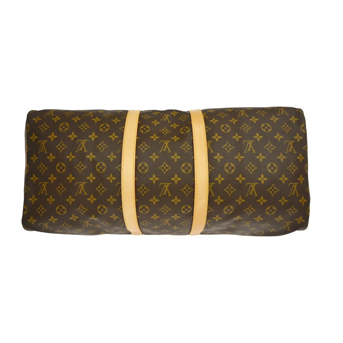 Louis Vuitton Keepall Bag Monogram Canvas Brown Canvas Travel Bag Bag (Pre-Owned)