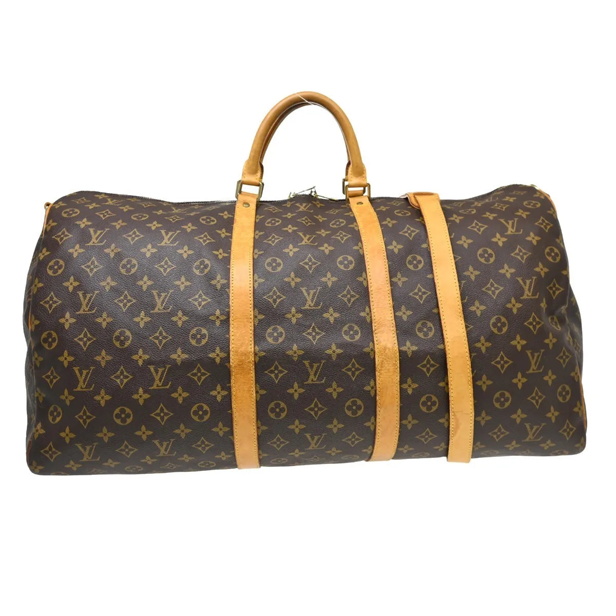Louis Vuitton Keepall Bandouliere Monogram Canvas Brown Canvas Travel Bag Bag (Pre-Owned)
