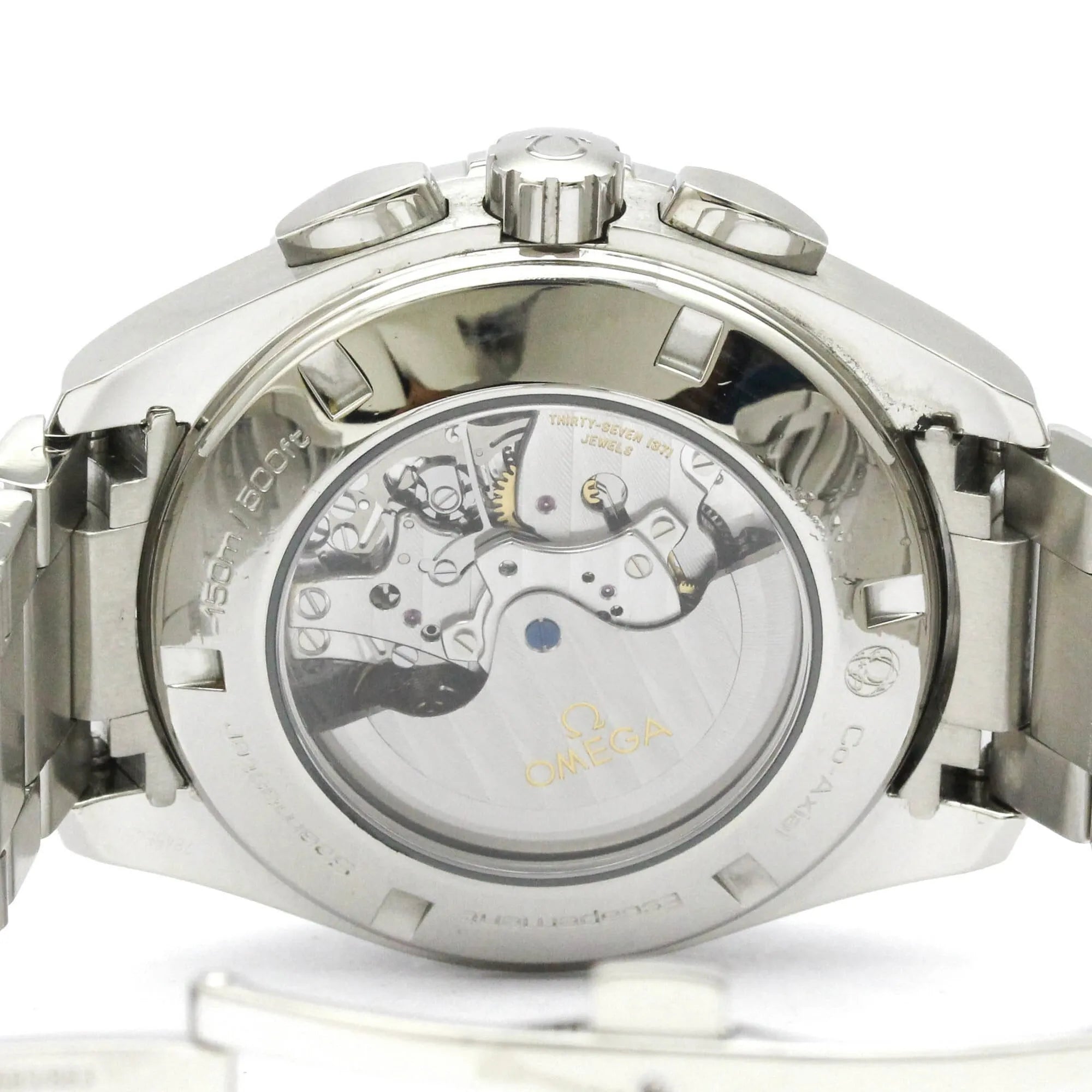Omega Seamaster Aqua Terra 150M Co-Axial Chronometer Gmt Chronograph Automatic Stainless Steel Watch (Pre-Owned)