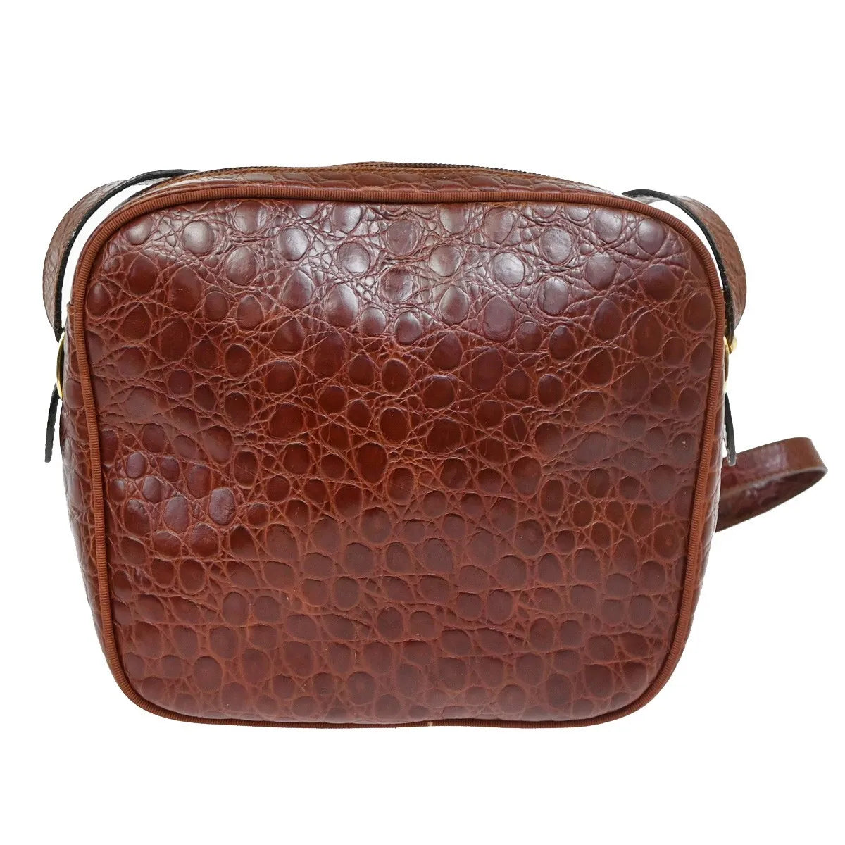 Salvatore Ferragamo Vala Leather Brown Leather Shoulder Bag Bag (Pre-Owned)