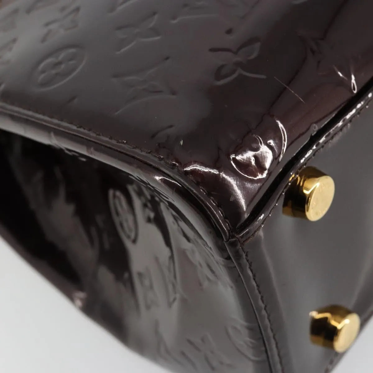 Louis Vuitton Blair Monogram Vernis Purple Patent_Leather Handbag (Pre-Owned)