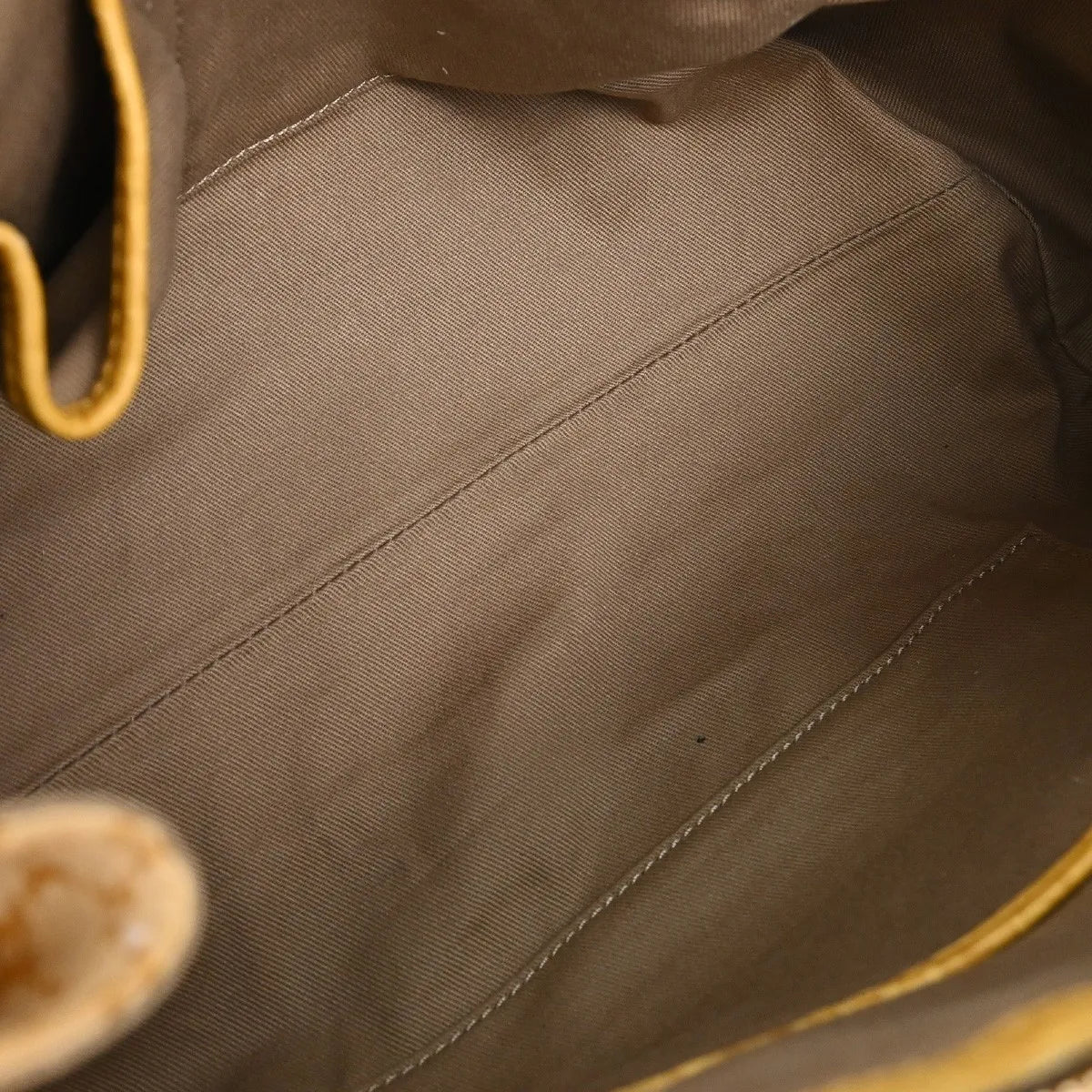 Celine Handbag Canvas Yellow Canvas Handbag (Pre-Owned)