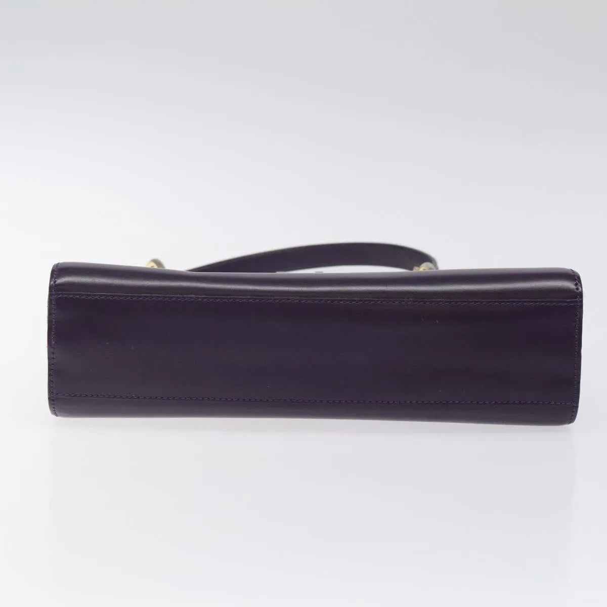Celine Vintage Leather Purple Leather Handbag (Pre-Owned)