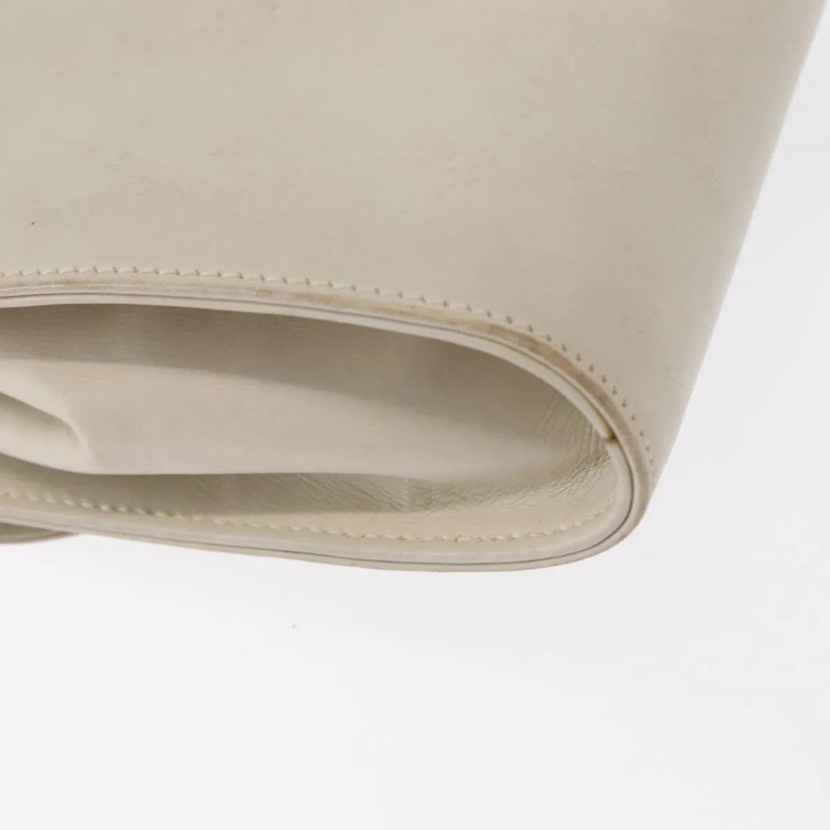 Celine Vintage Leather Ecru Leather Shoulder Bag Bag (Pre-Owned)
