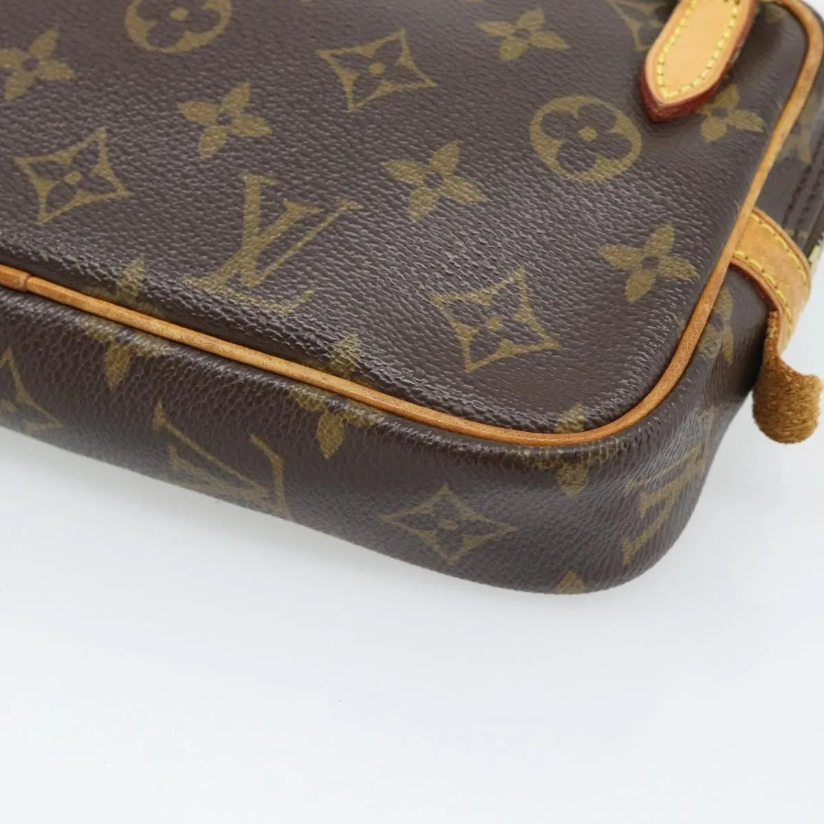 Louis Vuitton Pochette Marly Bandouliere Monogram Canvas Brown Canvas Clutche & Pouche Bag (Pre-Owned)