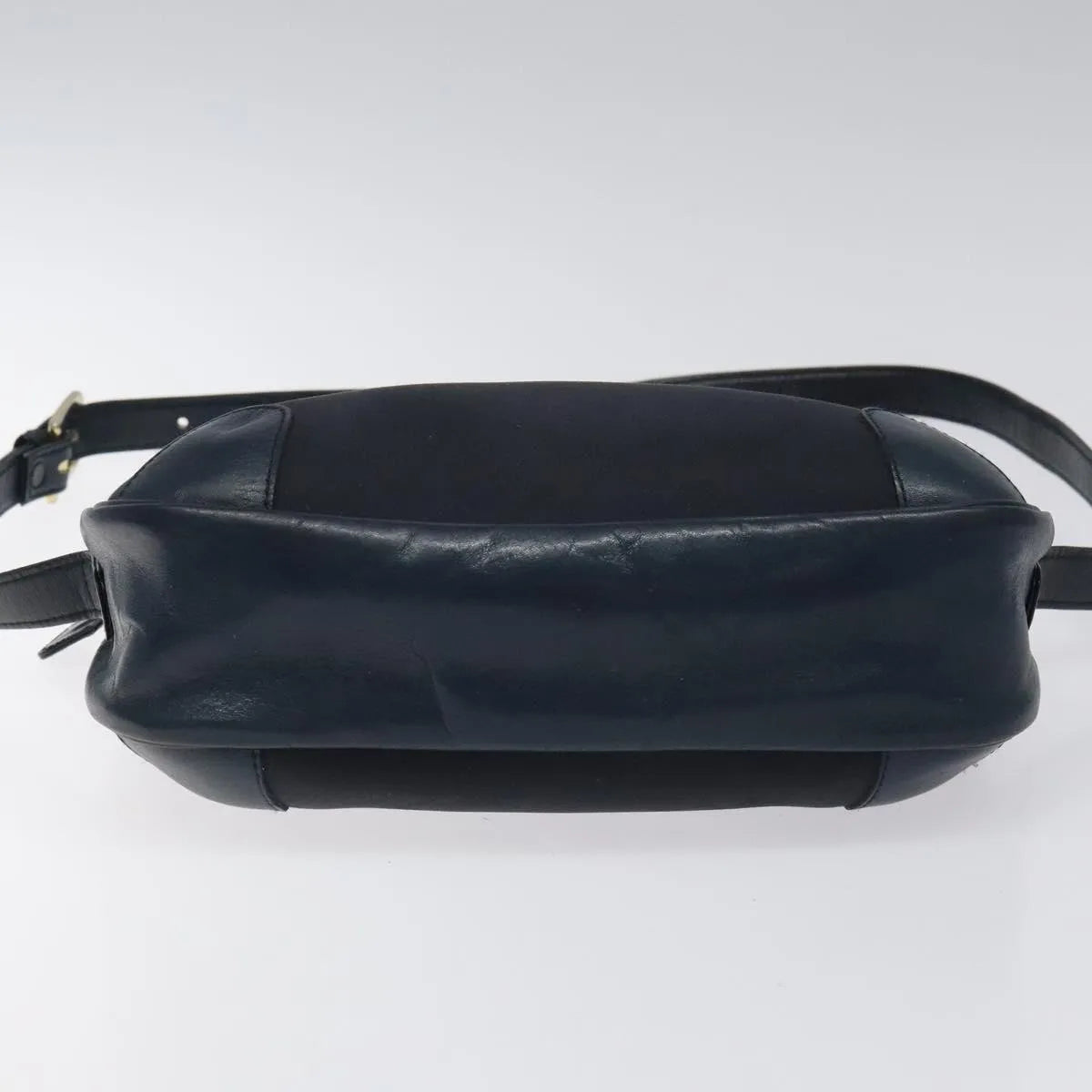 Burberry Vintage Canvas Navy Canvas Shoulder Bag Bag (Pre-Owned)