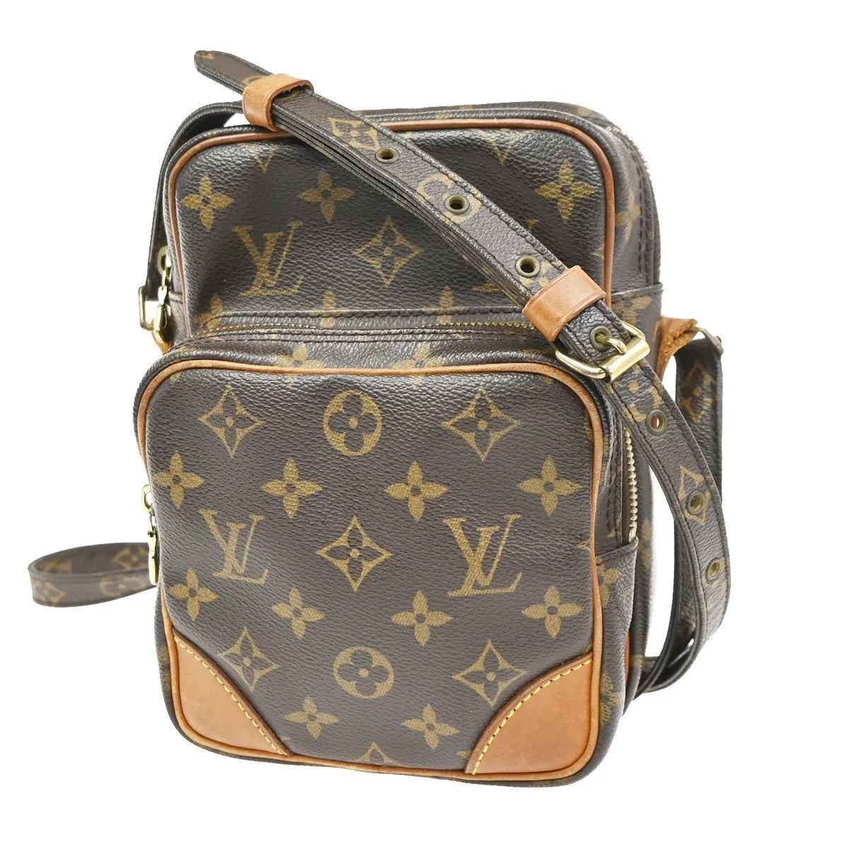 Louis Vuitton Amazone Monogram Canvas Brown Canvas Shoulder Bag Bag (Pre-Owned)