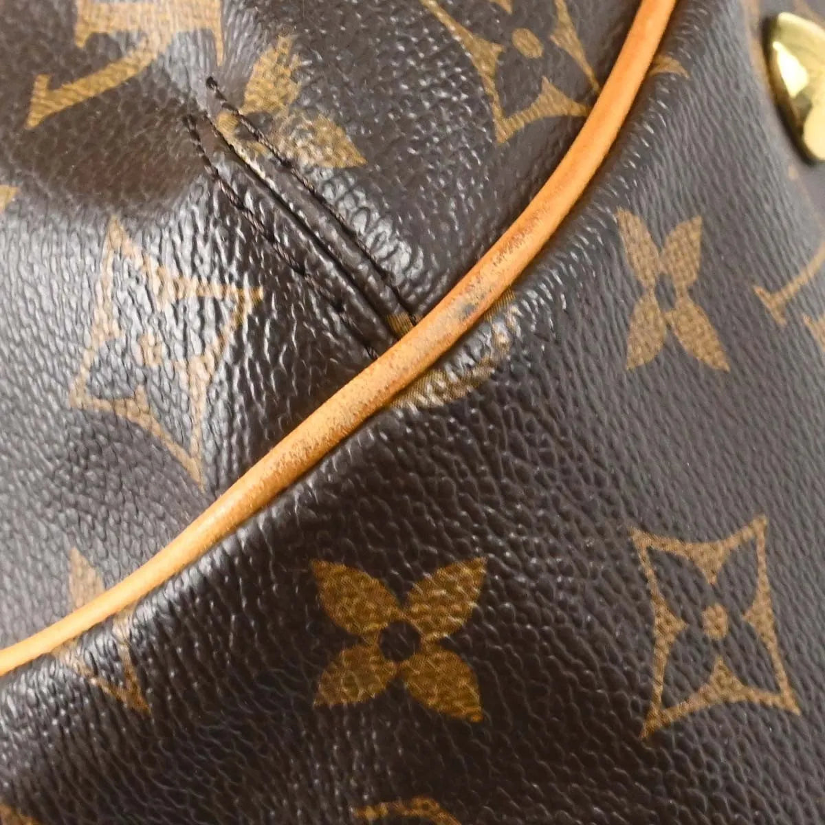 Louis Vuitton Griet Monogram Brown Canvas Handbag (Pre-Owned)