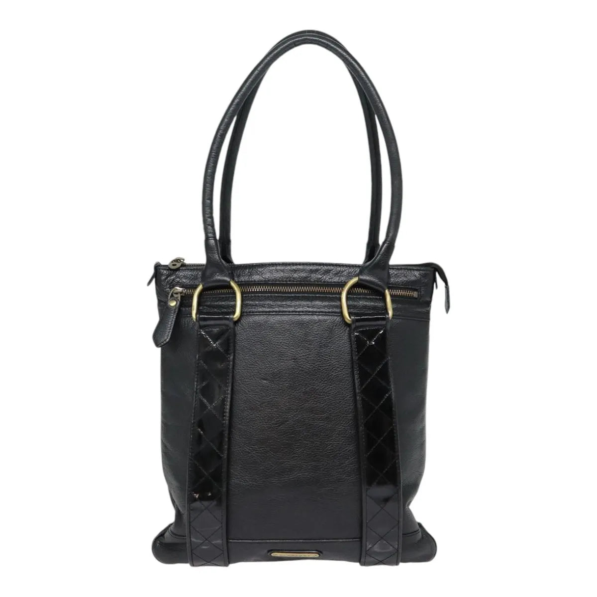 Burberry Vintage Leather Black Leather Shoulder Bag Bag (Pre-Owned)