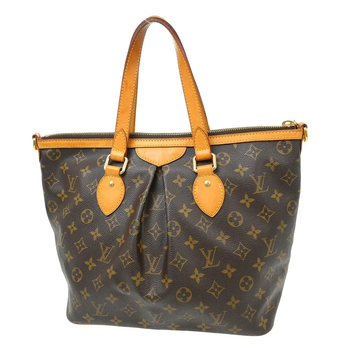 Louis Vuitton Palermo Monogram Canvas Brown Canvas Tote Bag Bag (Pre-Owned)