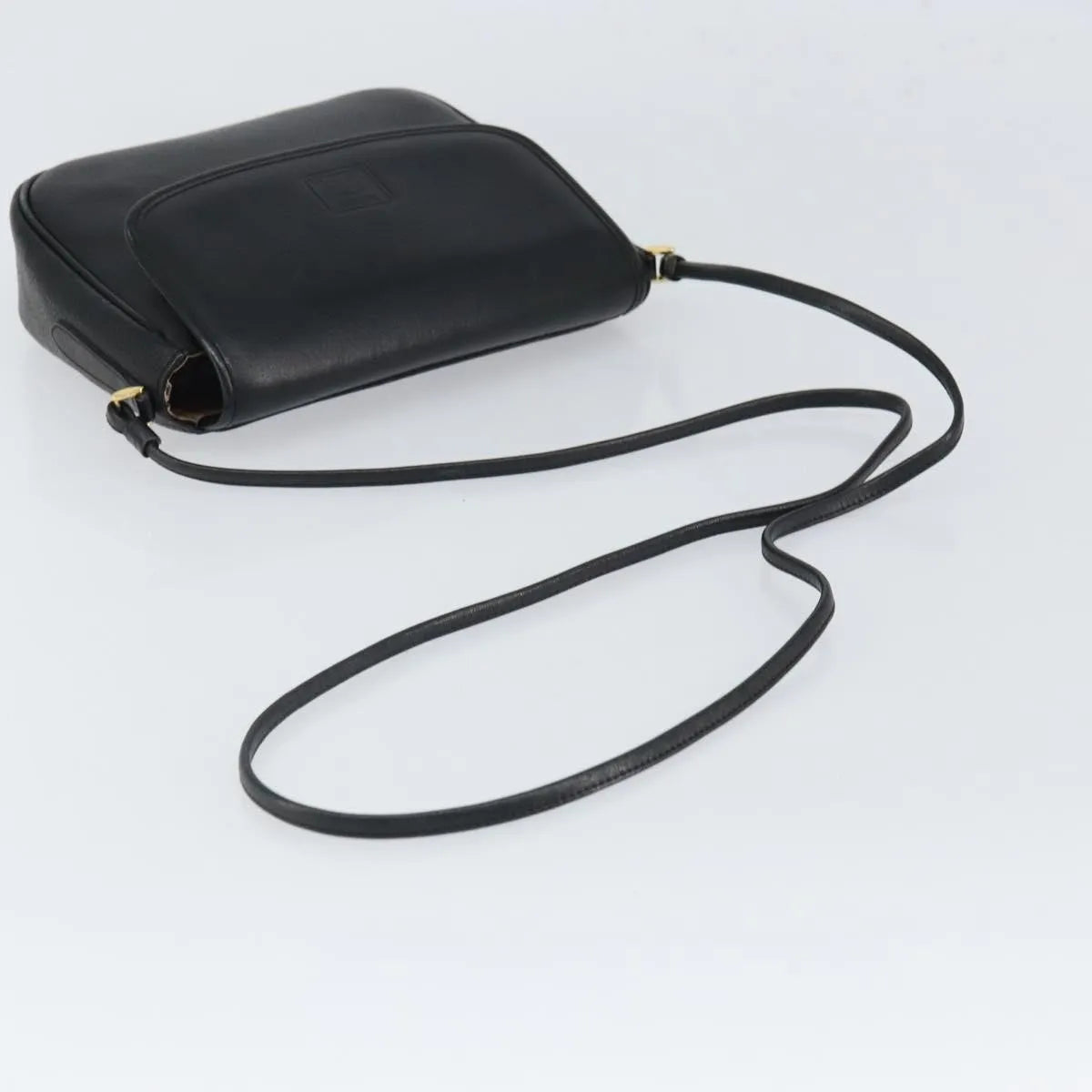 Burberry Vintage Leather Black Leather Shoulder Bag Bag (Pre-Owned)