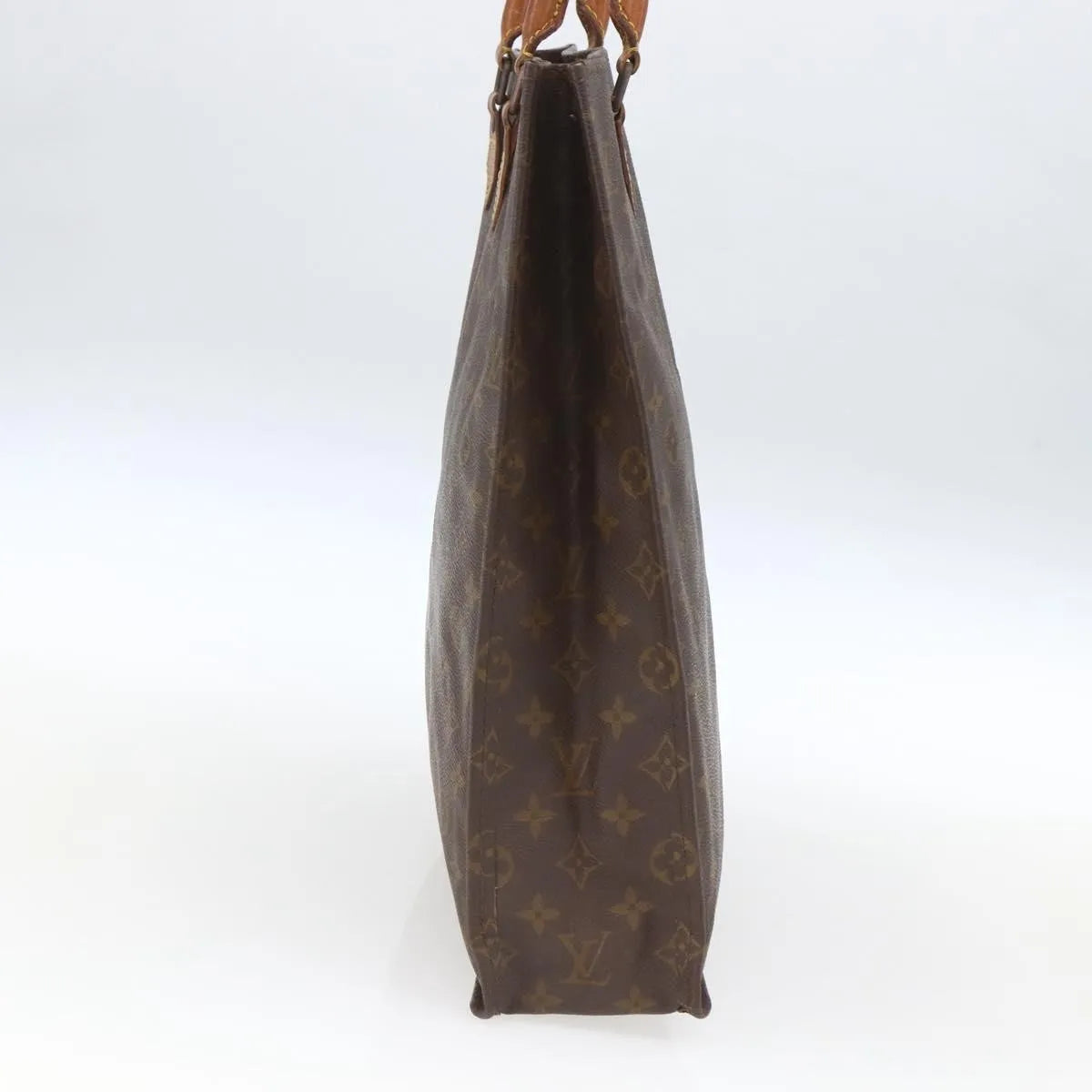Louis Vuitton Sac Plat Monogram Brown Canvas Tote Bag Bag (Pre-Owned)
