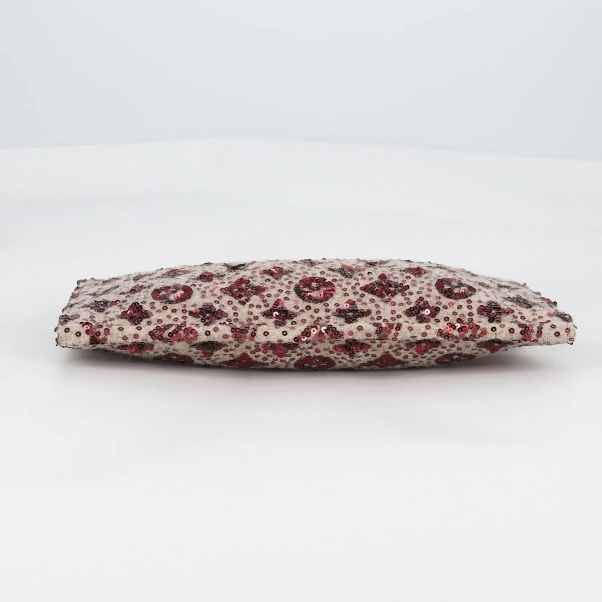 Louis Vuitton Pochette Felt And Sequin Burgundy Canvas Clutche & Pouche Bag (Pre-Owned)