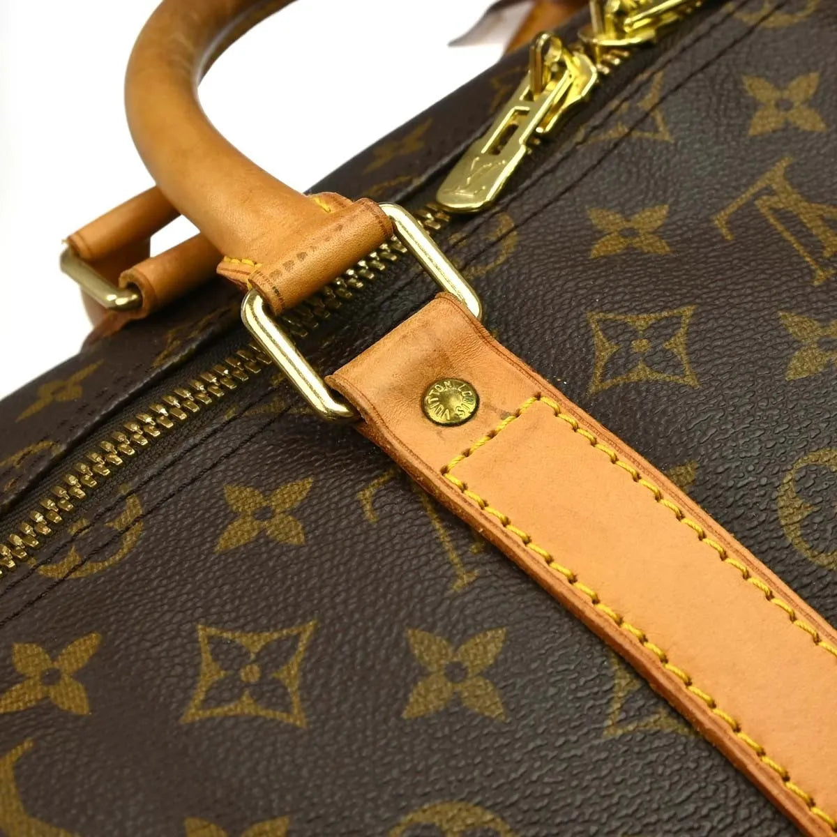 Louis Vuitton Keepall Monogram Canvas Brown Canvas Travel Bag Bag (Pre-Owned)