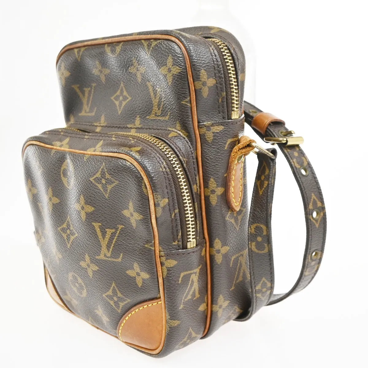 Louis Vuitton Amazone Monogram Canvas Brown Canvas Shoulder Bag Bag (Pre-Owned)