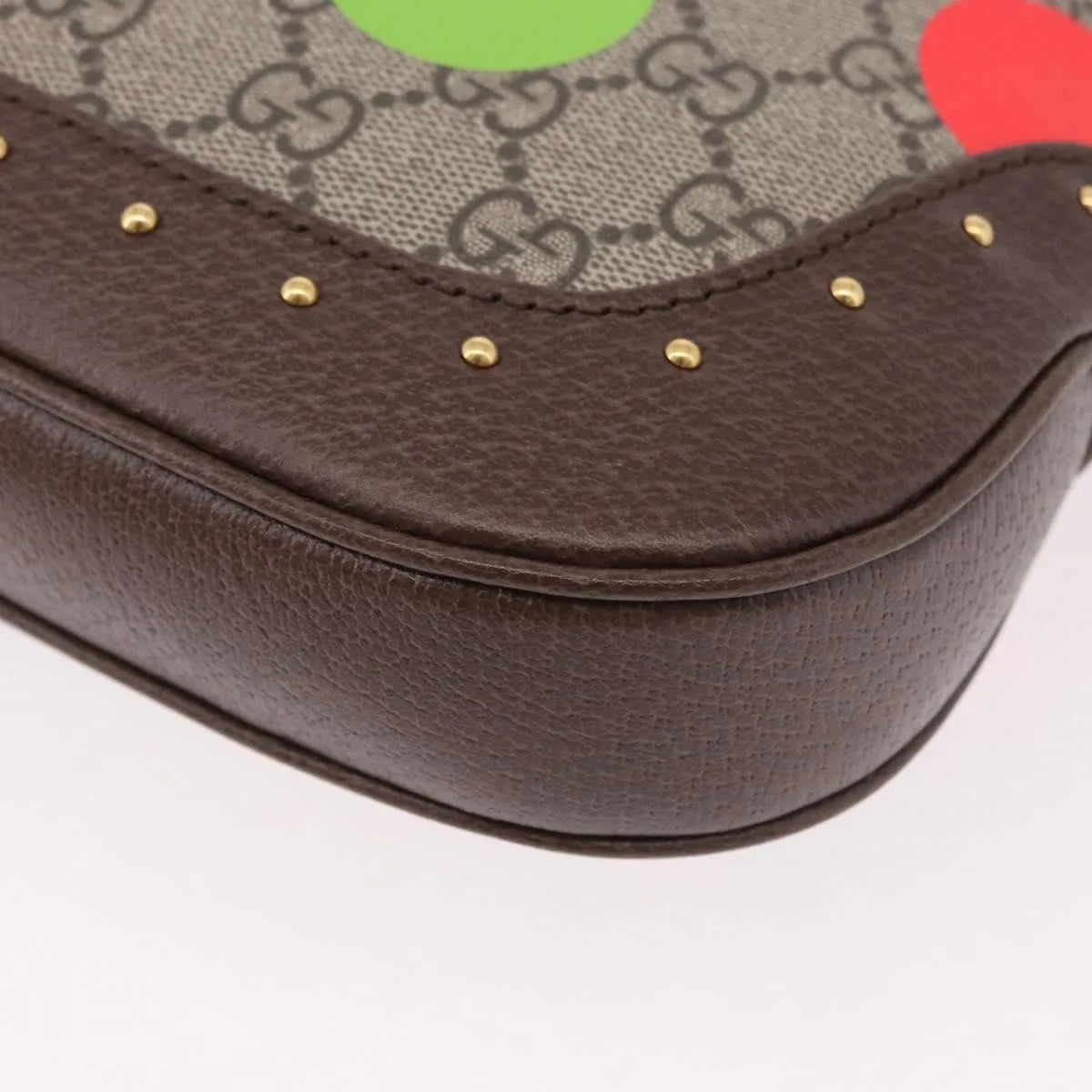 Gucci Jackie 1961 Hobo Studded Printed Gg Coated Canvas Beige Canvas Handbag (Pre-Owned)