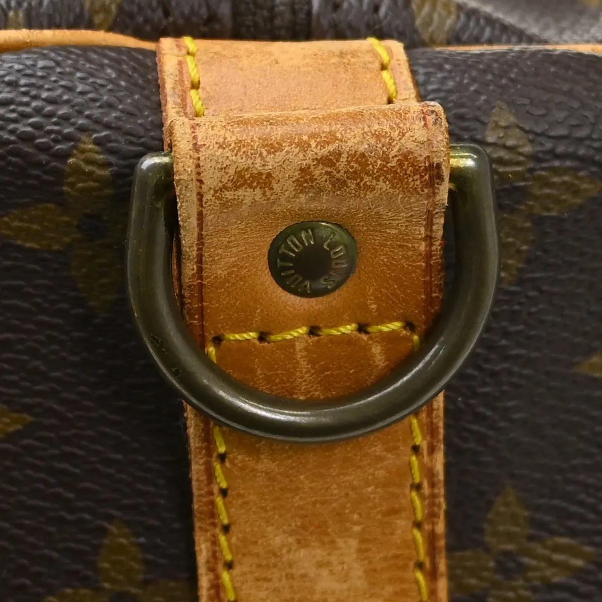 Louis Vuitton Keepall Bandouliere Monogram Canvas Brown Canvas Travel Bag Bag (Pre-Owned)