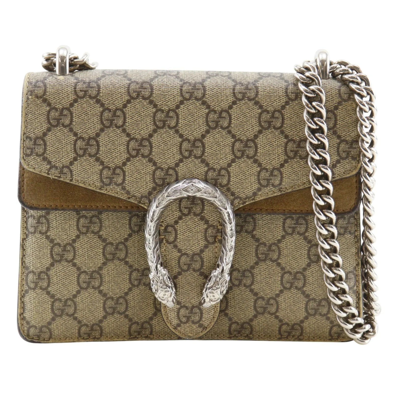 Gucci Dionysus Gg Coated Canvas Brown Canvas Shoulder Bag Bag (Pre-Owned)