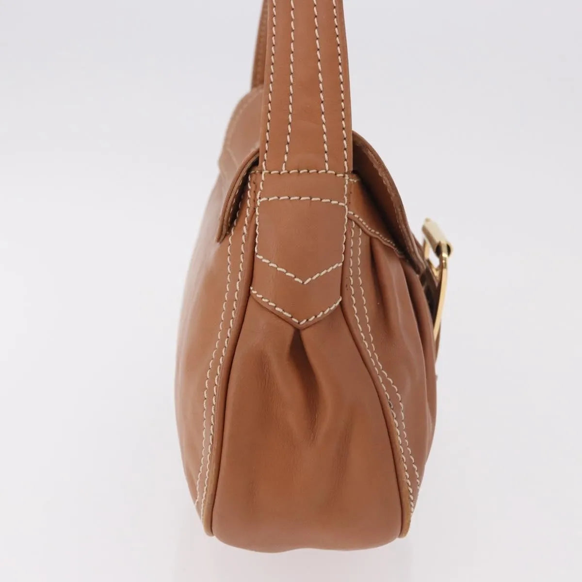 Celine Biker Boogie Satchel Leather Brown Leather Shoulder Bag Bag (Pre-Owned)