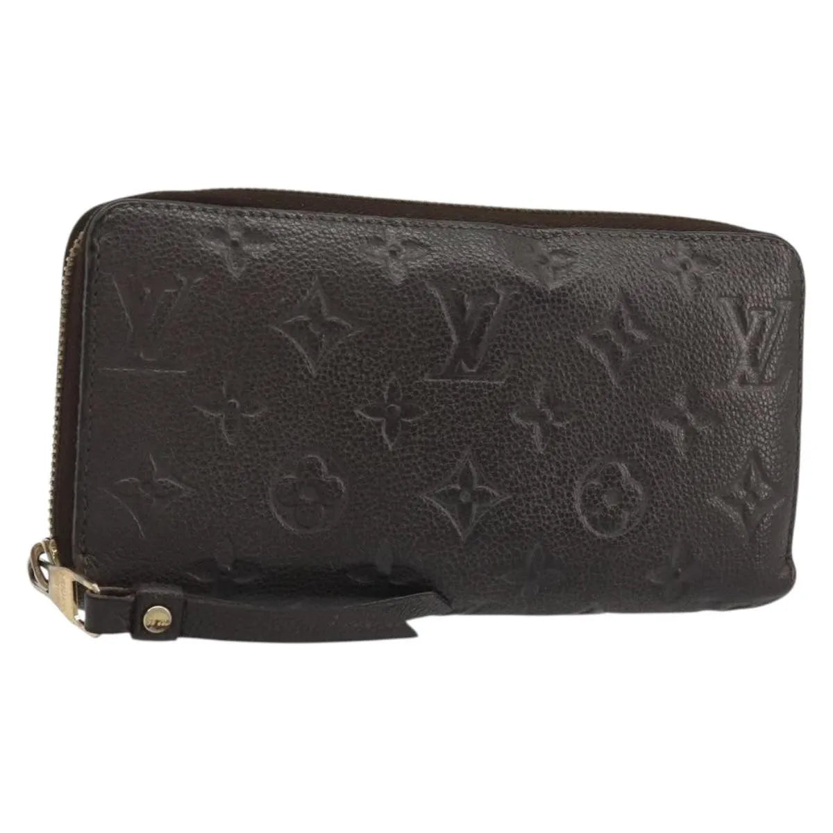Louis Vuitton Zippy Wallet Nm Leather Empreinte Brown Leather Wallets Accessory (Pre-Owned)