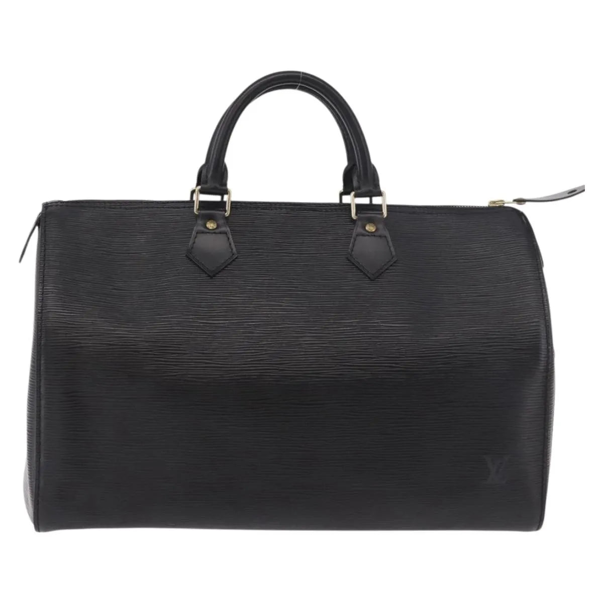 Louis Vuitton Speedy Epi Leather Black Leather Handbag (Pre-Owned)