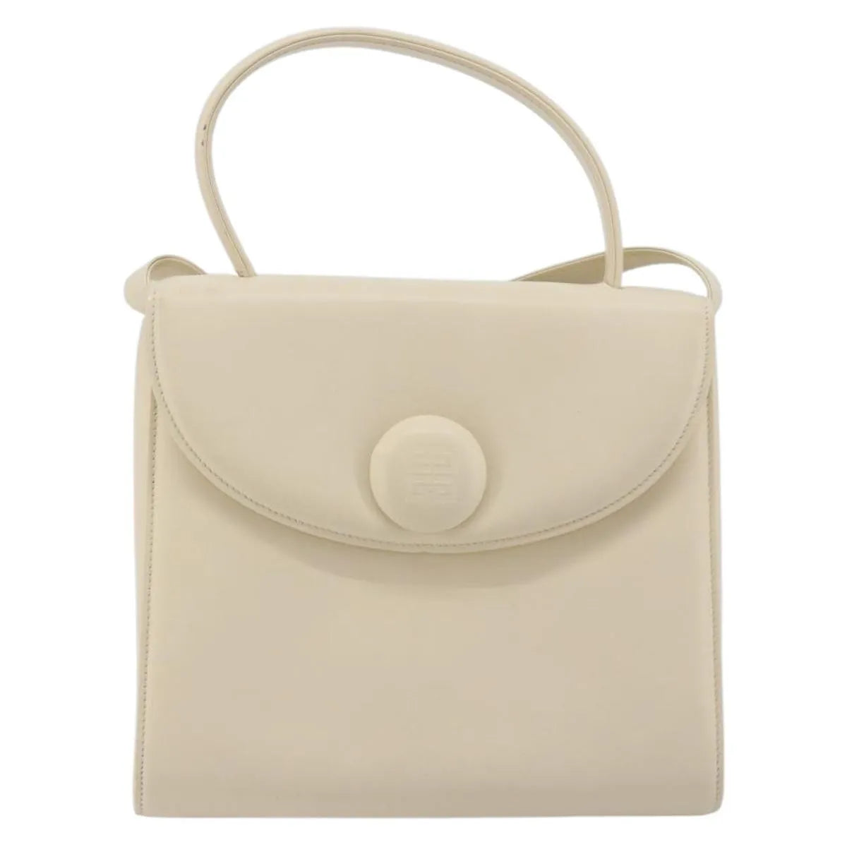 Givenchy Vintage Leather Beige Leather Handbag (Pre-Owned)