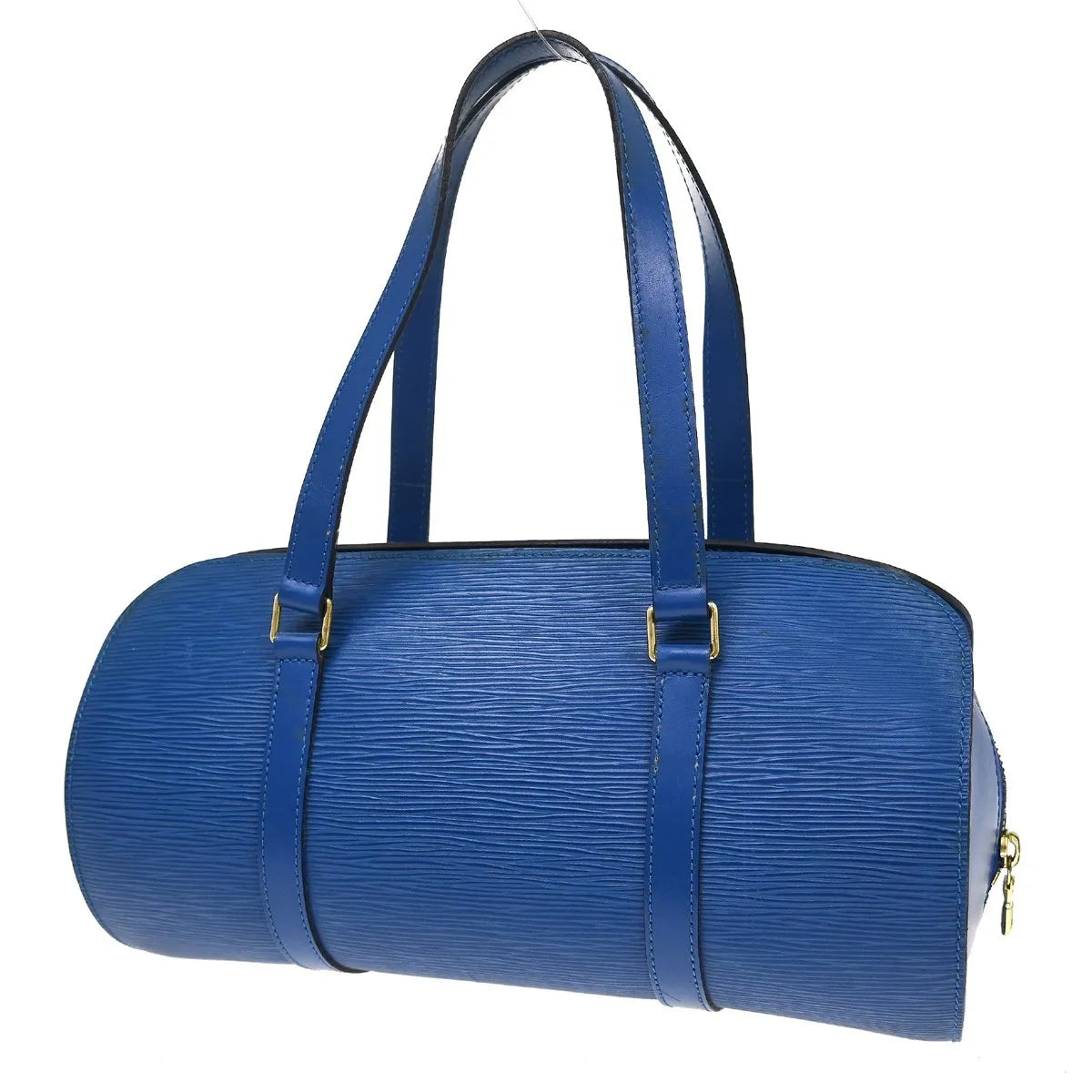 Louis Vuitton Soufflot Epi Leather Blue Leather Handbag (Pre-Owned)