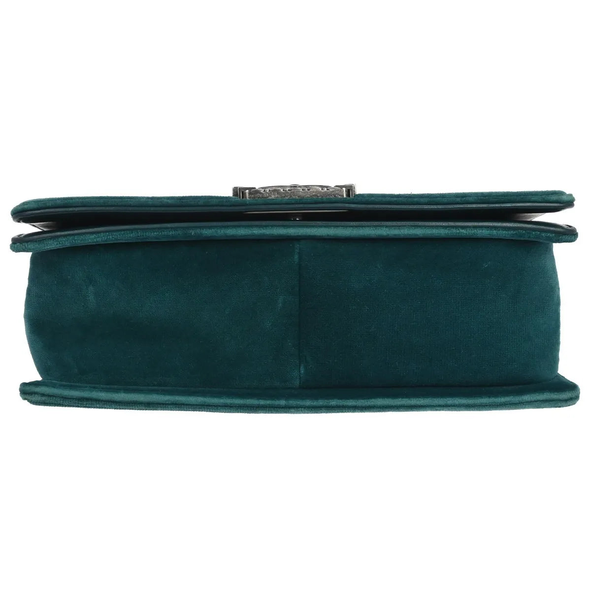 Chanel Boy Flap Quilted Tweed With Velvet Green Velvet Shoulder Bag Bag (Pre-Owned)