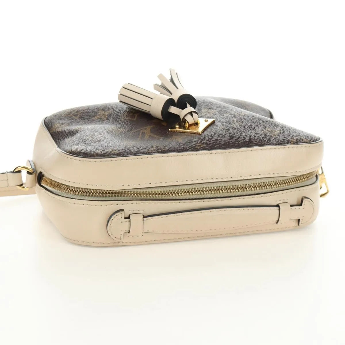 Louis Vuitton Saintonge Monogram Canvas With Leather Brown Canvas Shoulder Bag Bag (Pre-Owned)