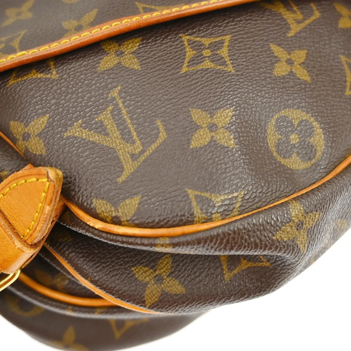 Louis Vuitton Saumur Monogram Canvas Brown Canvas Shoulder Bag Bag (Pre-Owned)