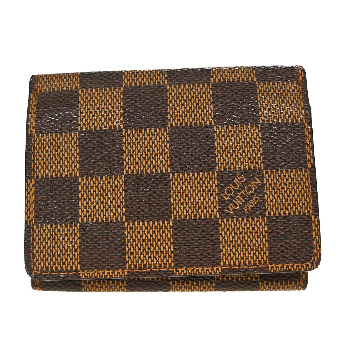 Louis Vuitton Bifold Damier Brown Canvas Wallets Accessory (Pre-Owned)