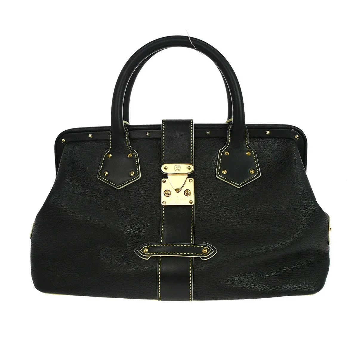 Louis Vuitton Suhali L'ingenieux Leather Black Leather Handbag (Pre-Owned)