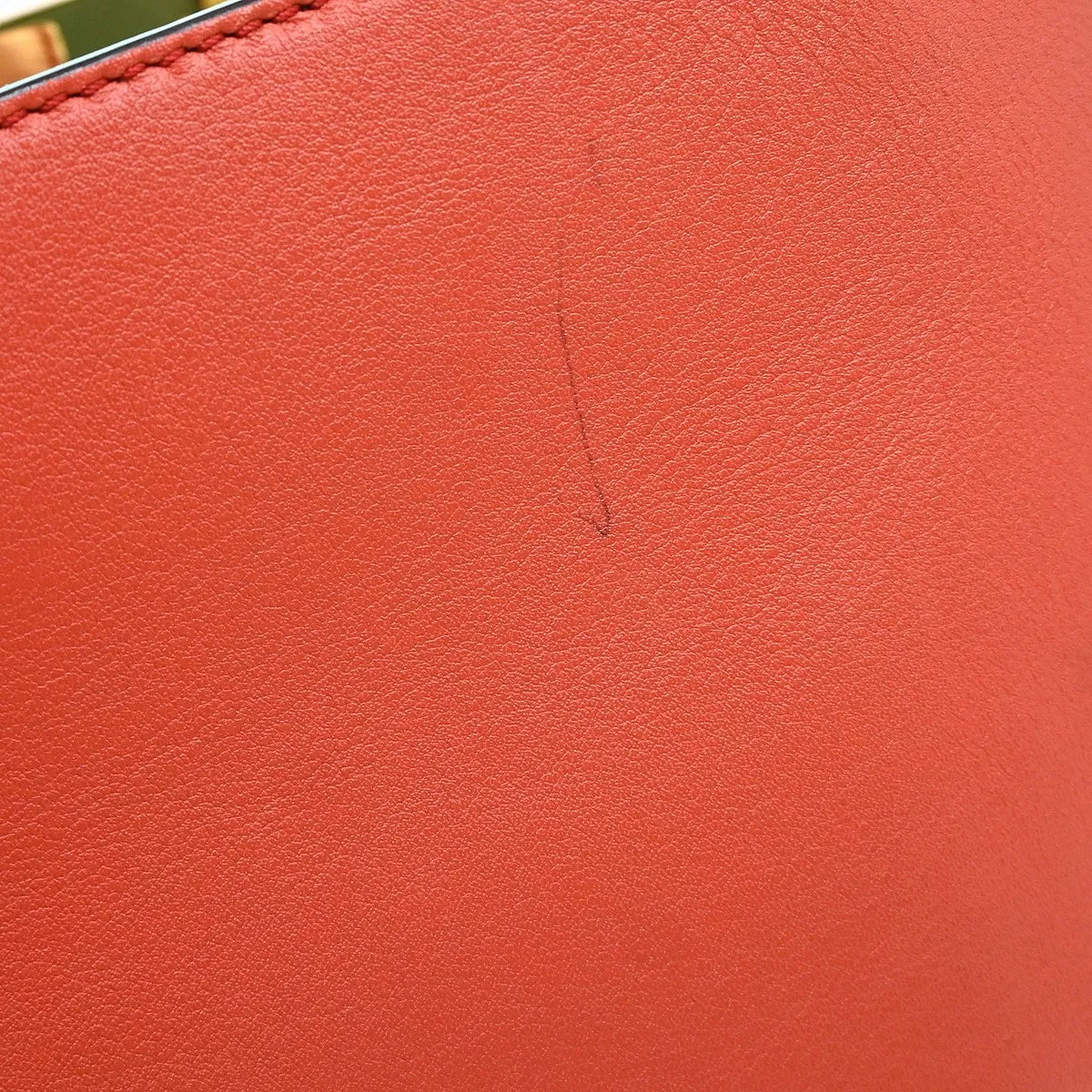 Fendi 2Jours Leather Red Leather Handbag (Pre-Owned)