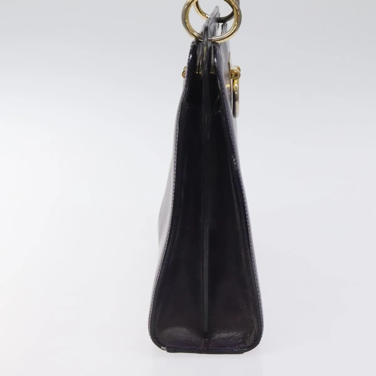 Celine Vintage Leather Purple Leather Handbag (Pre-Owned)