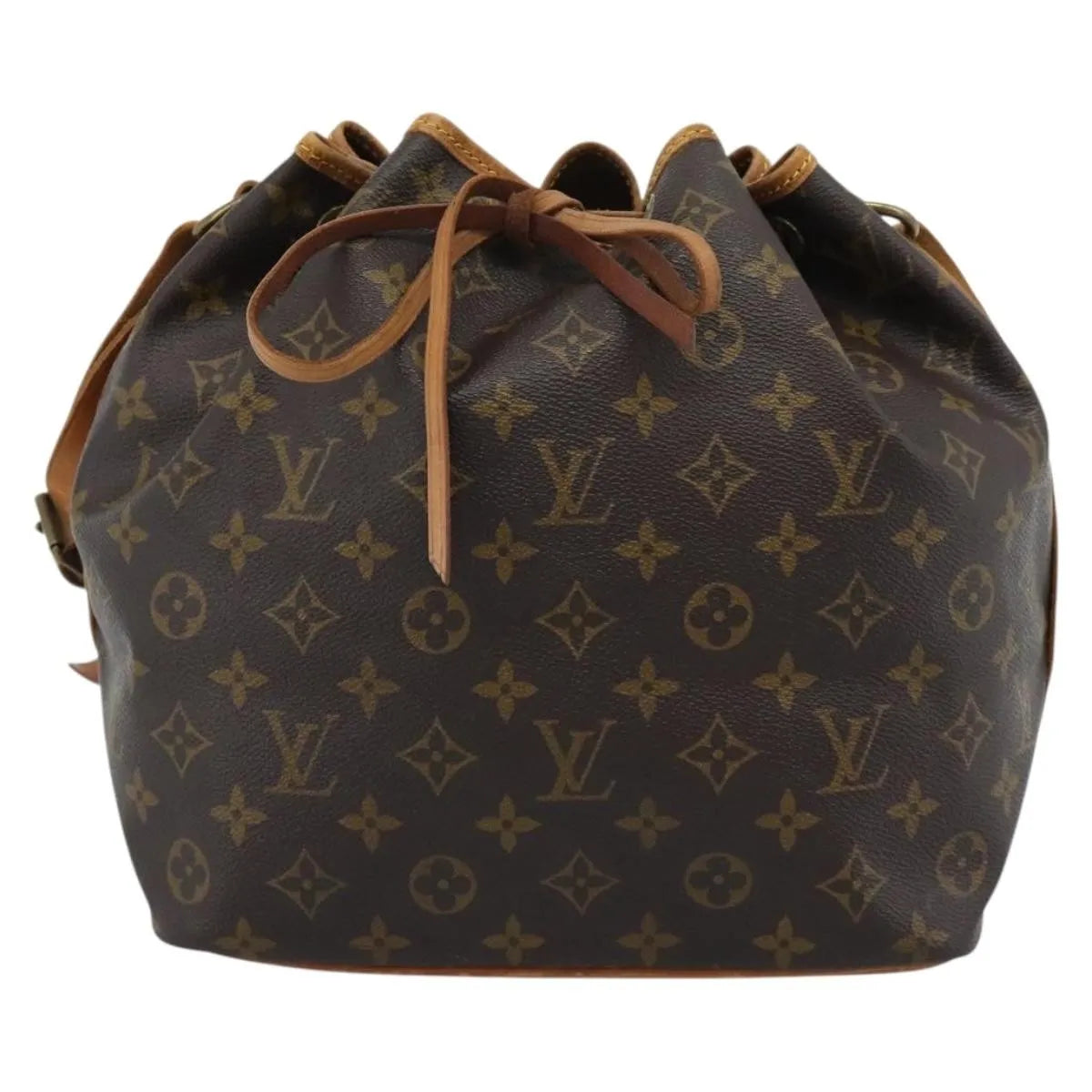 Louis Vuitton Petit Noe Monogram Canvas Brown Canvas Shoulder Bag Bag (Pre-Owned)