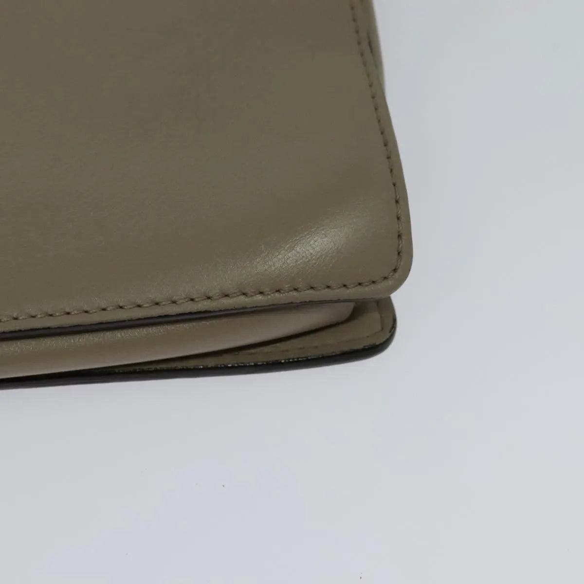 Chloe Faye Shoulder Bag Leather And Suede Gray Suede Shoulder Bag Bag (Pre-Owned)