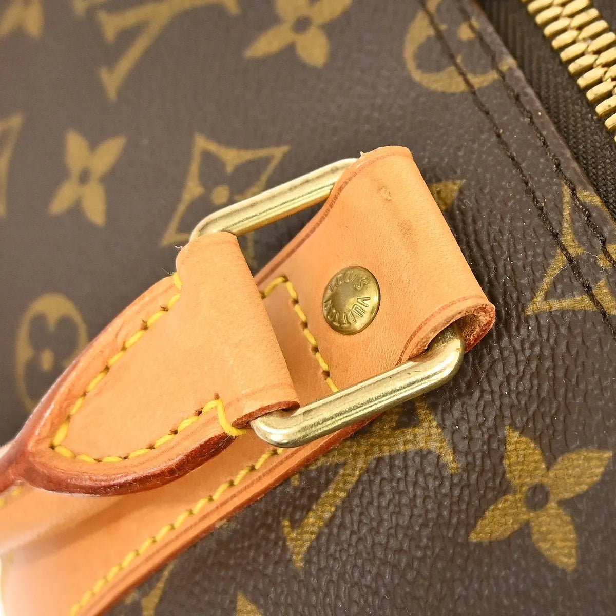 Louis Vuitton Keepall Bandouliere Bag Monogram Canvas Brown Canvas Travel Bag Bag (Pre-Owned)