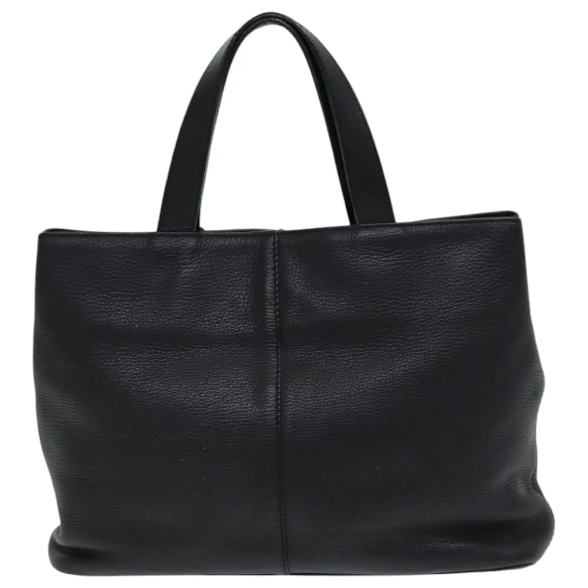 Burberry Vintage Leather Black Leather Handbag (Pre-Owned)