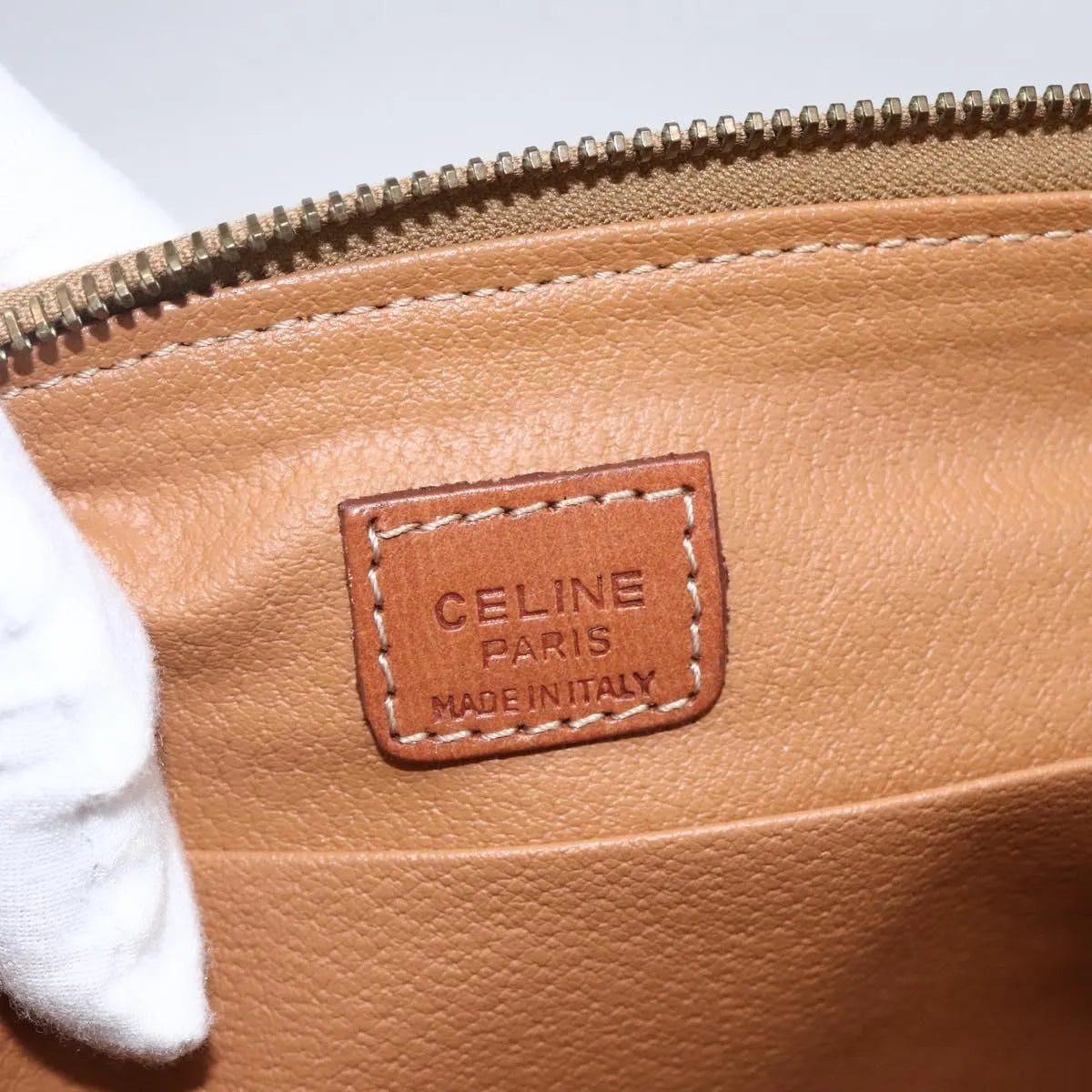 Celine Macadam Pochette Canvas Brown Canvas Clutche & Pouche Bag (Pre-Owned)