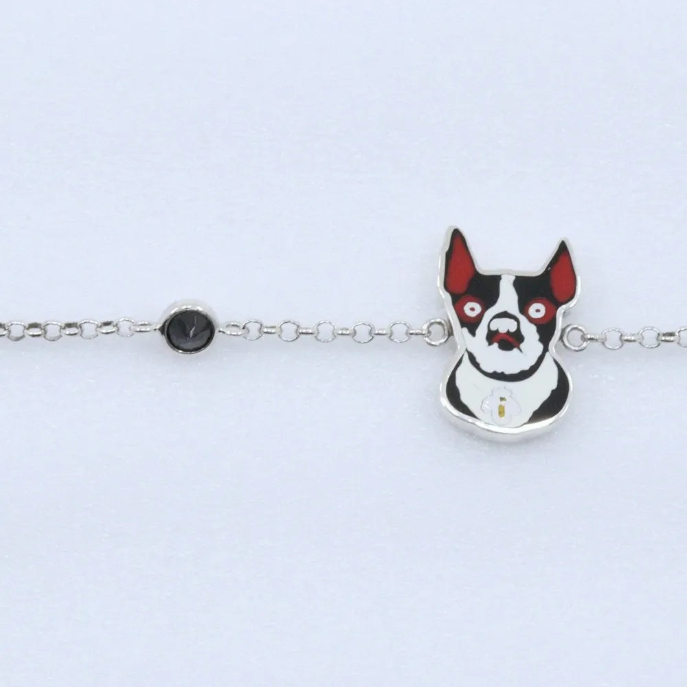 Gucci Bosco Sterling Silver And Enamel Silver Silver Bracelet Jewelry (Pre-Owned)