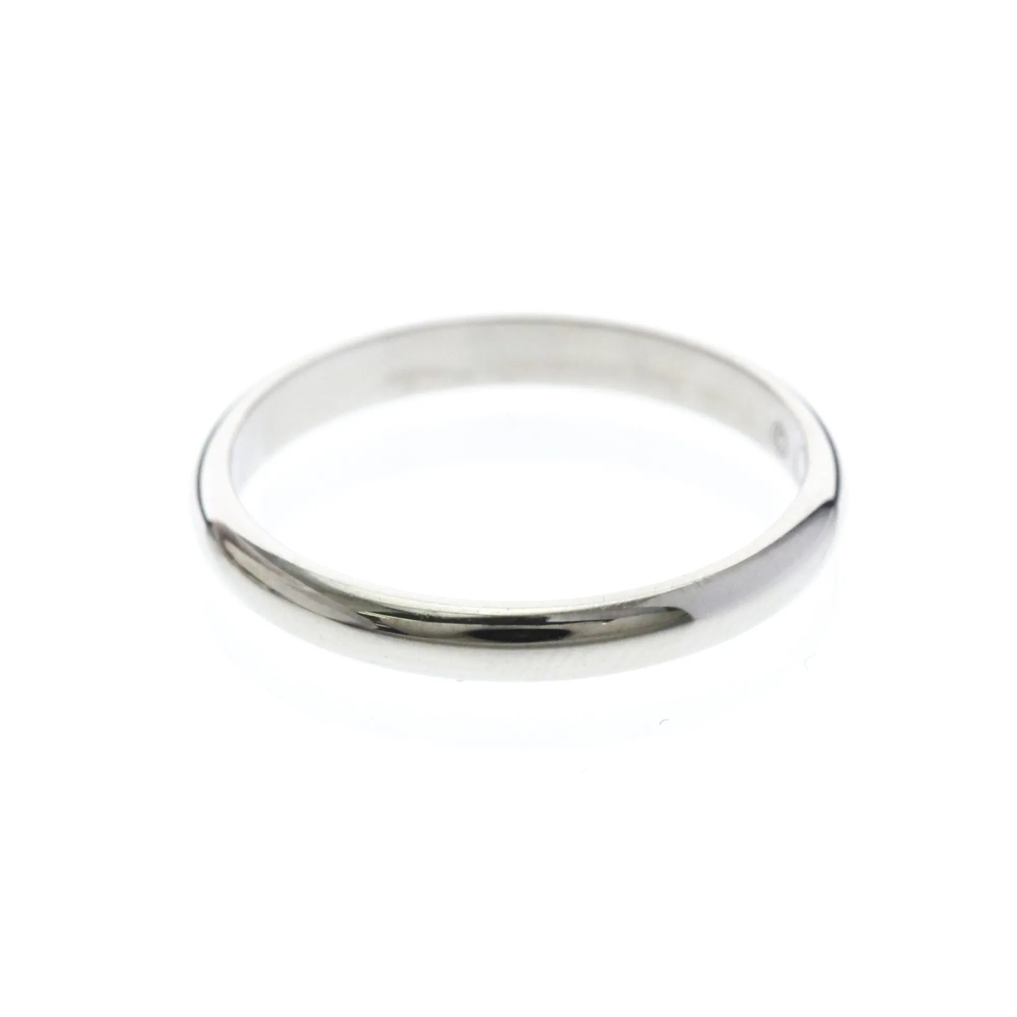 Cartier 1895 Wedding Band Platinum Silver Platinum Ring Jewelry (Pre-Owned)