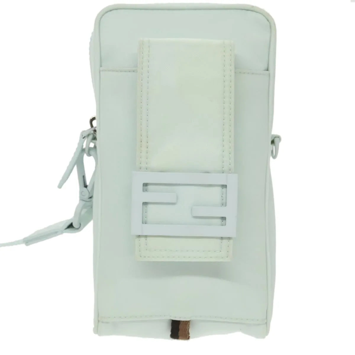 Fendi Crossbody Phone Holder Nylon Blue Nylon Clutche & Pouche Bag (Pre-Owned)