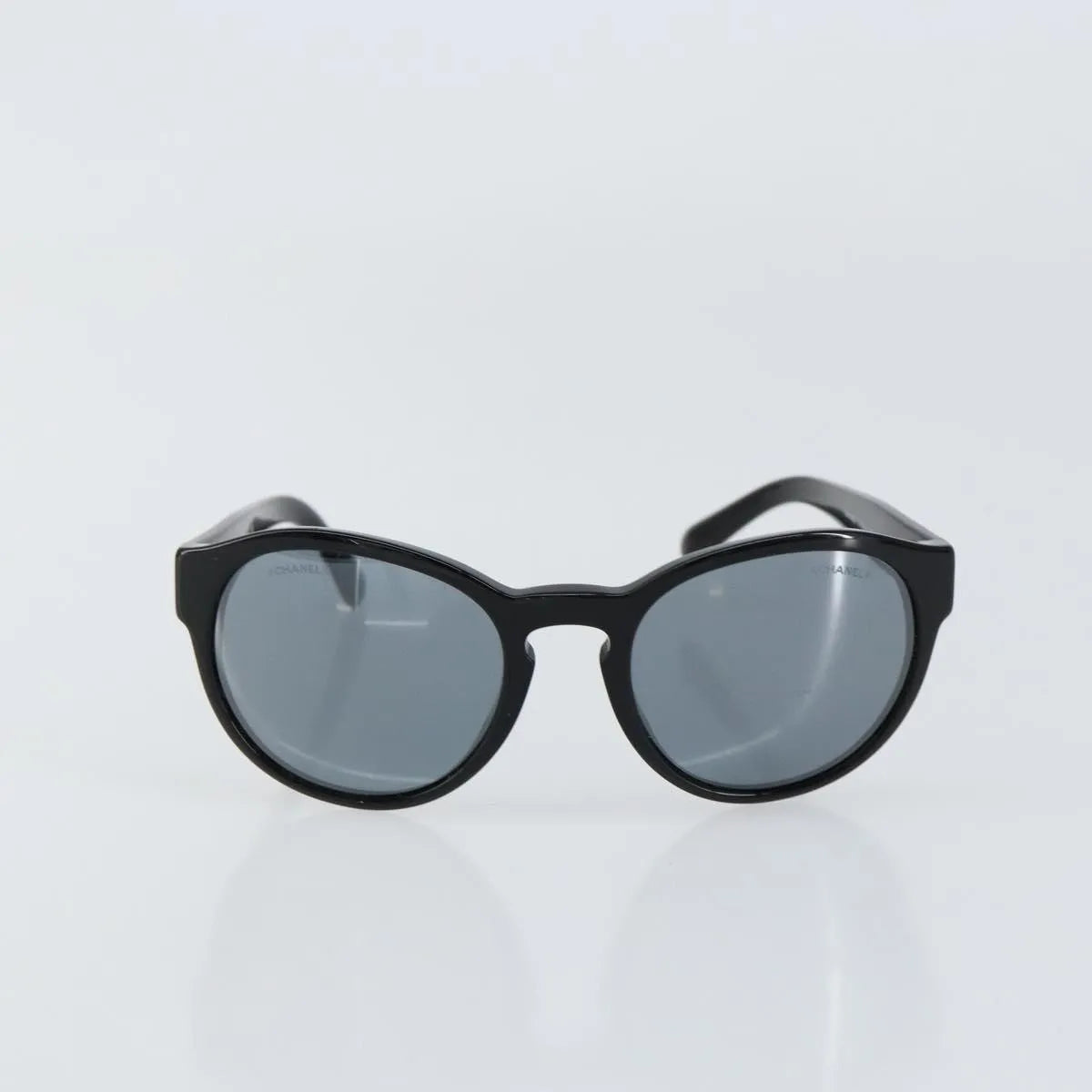 Chanel Chanel Logo Sunglasses Eye Wear Plastic Black Plastic Sunglasse Accessory (Pre-Owned)